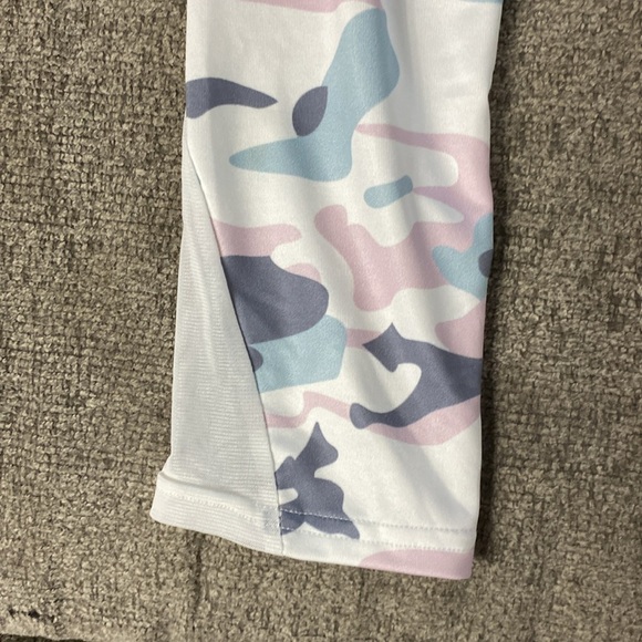 White Camouflage Workout Leggings - Picture 2 of 5